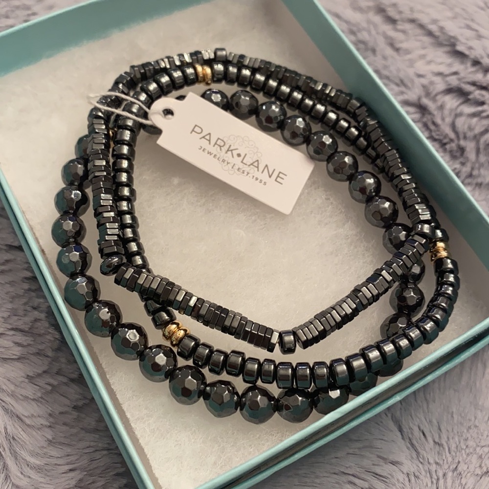 NWT-Tatum graphite bracelet set of 3 - Picture 2 of 4